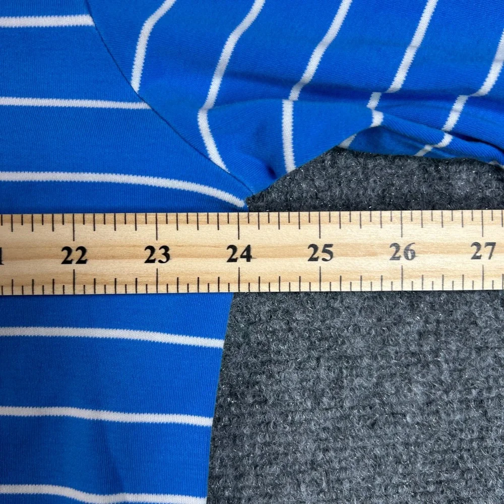 Polo Ralph Lauren Polo Shirt Mens‎ XLT Blue White Striped Short Sleeve Preppy